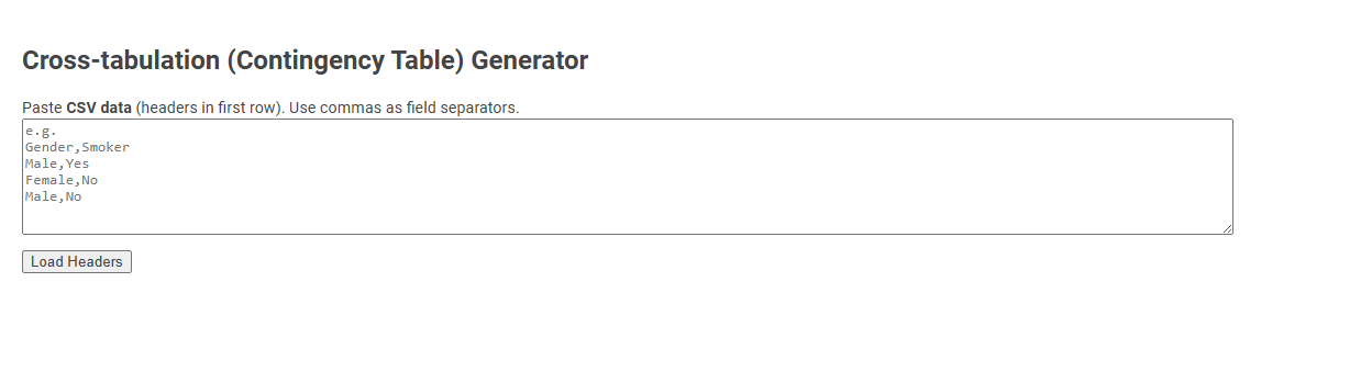 Free Online Tool for Generating Cross-Tabulation and Contingency Tables in Data Analysis