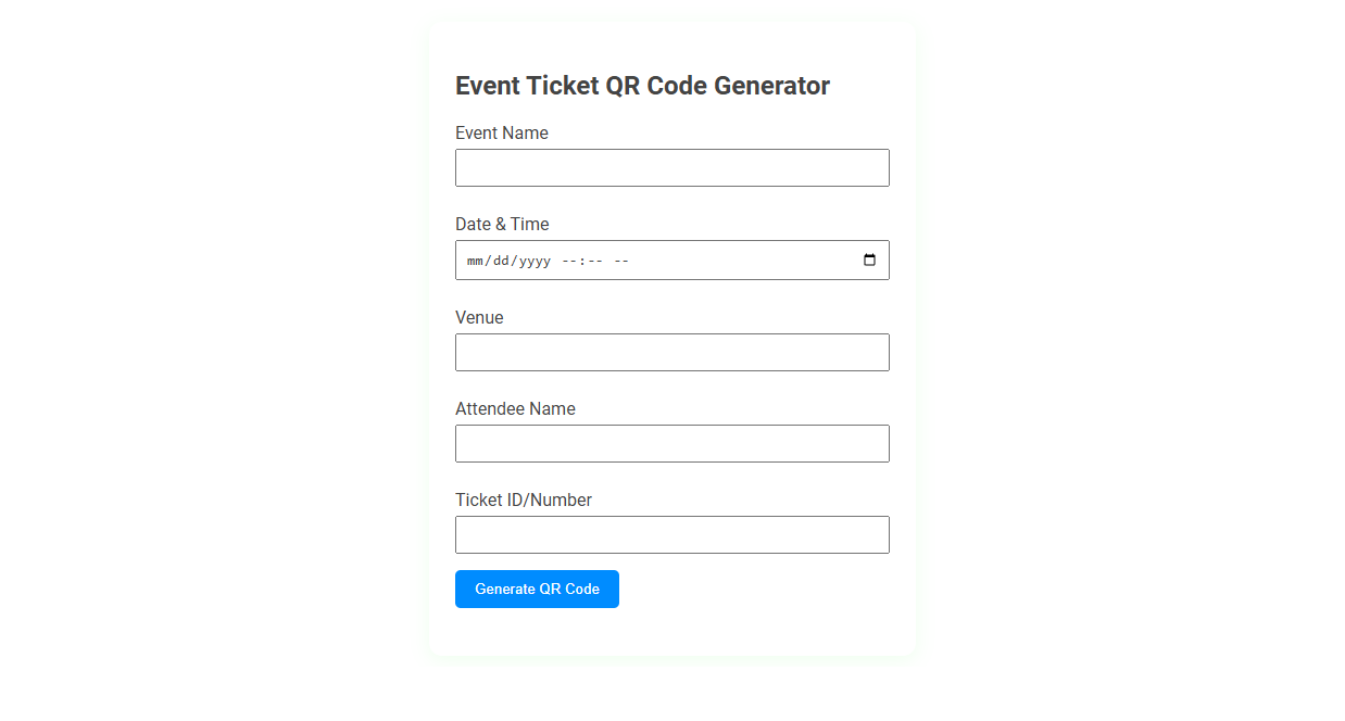Free Online Tool for Effortless Event Ticket QR Code Generation