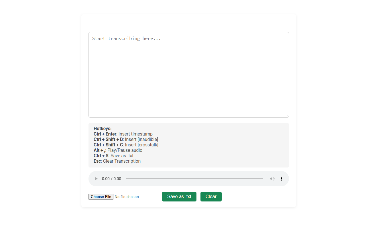 Boost Productivity with Free Online Tool: Hotkey-Enabled Transcription Pad