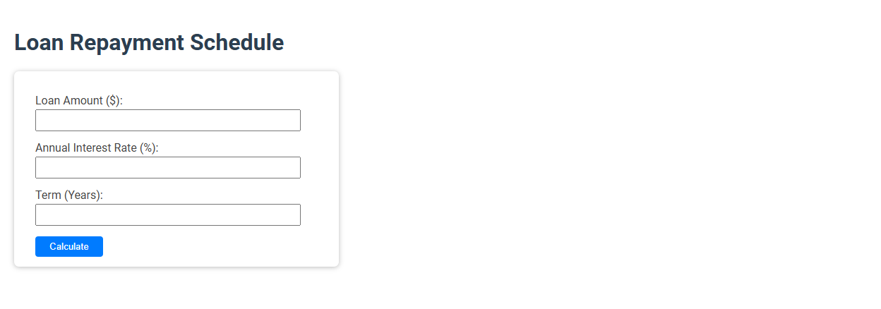 Free Online Tool for Creating Loan Repayment Schedules for Accountants