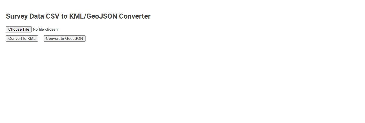 Free Online Tool for Converting Survey Data CSV to KML or GeoJSON