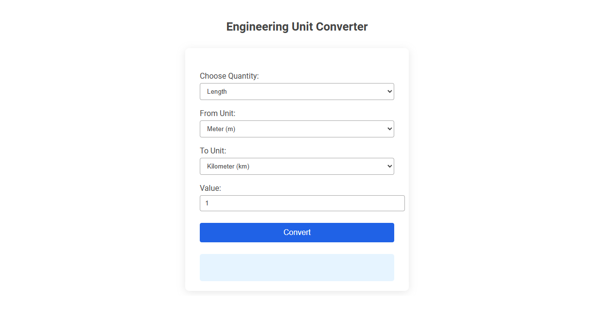 Free Online Tool for Engineering Unit Conversion