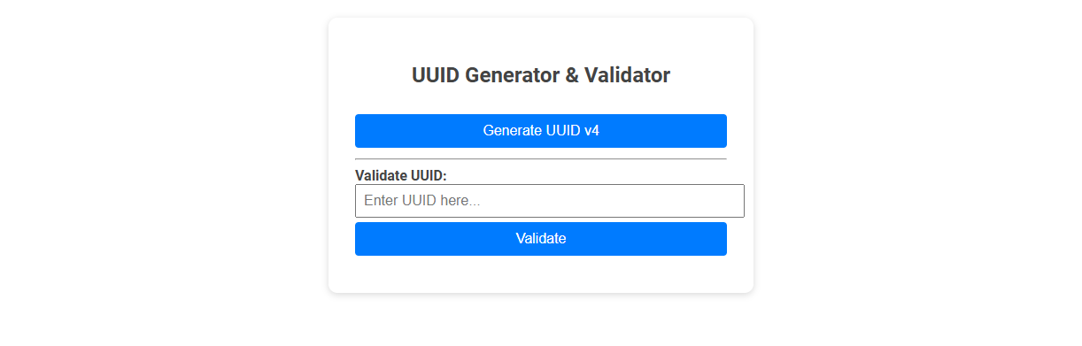 Free Online Tool for UUID Generation and Validation