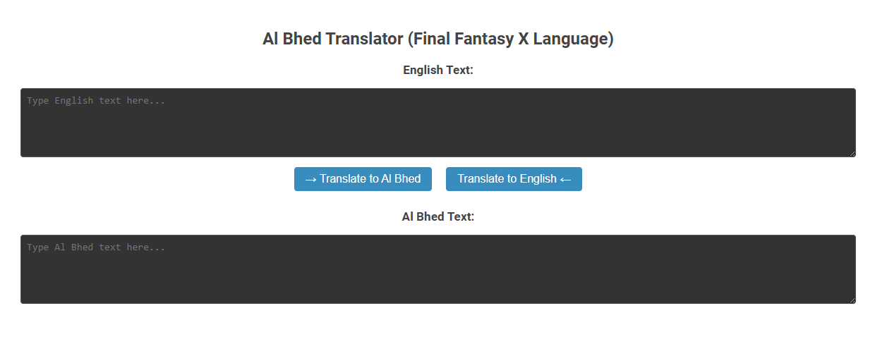 Al Bhed Translator: Free Online Tool for Effortless Final Fantasy X Language Conversion