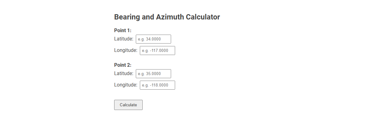 Free Online Tool for Bearing and Azimuth Calculations in Surveying