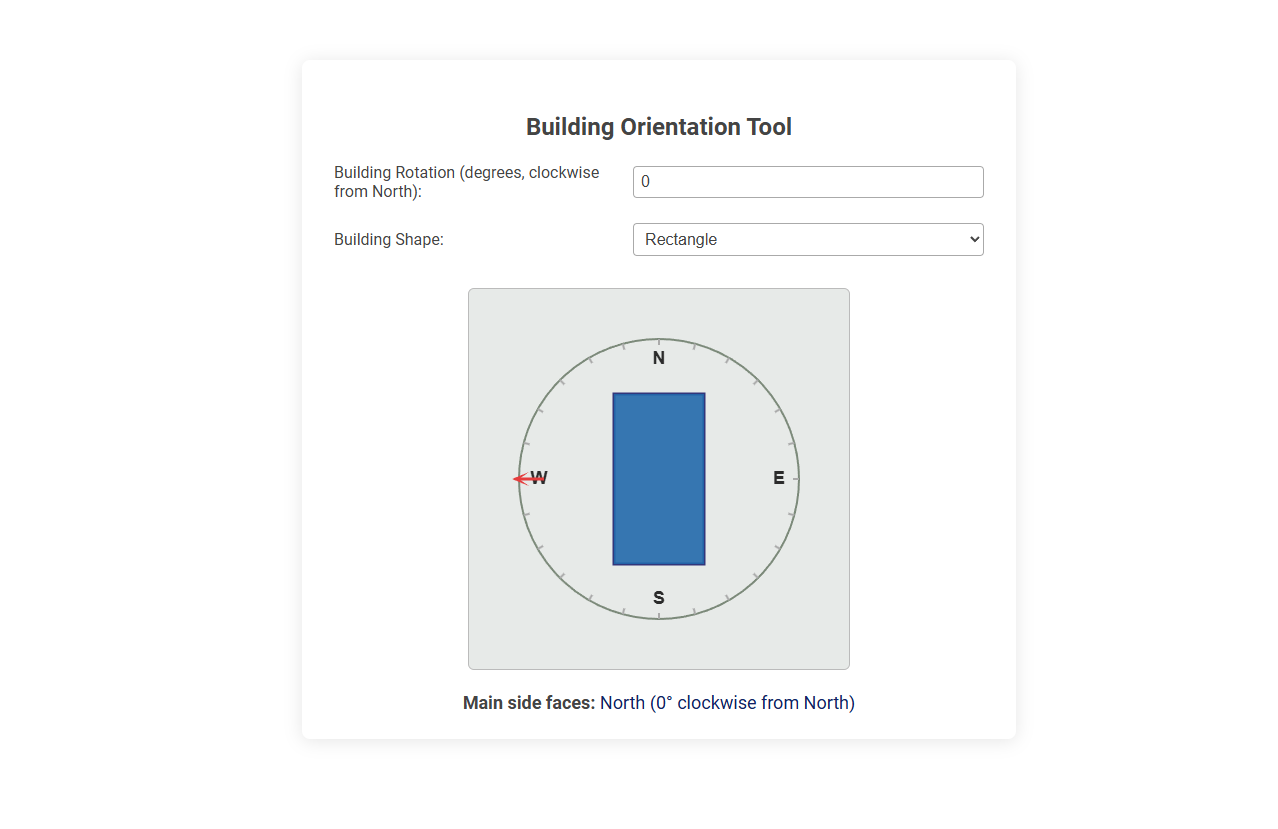 Free Online Tool for Optimal Building Orientation in Architecture