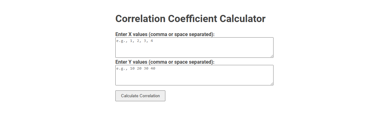 Free Online Tool for Calculating Correlation Coefficient in Data Analysis