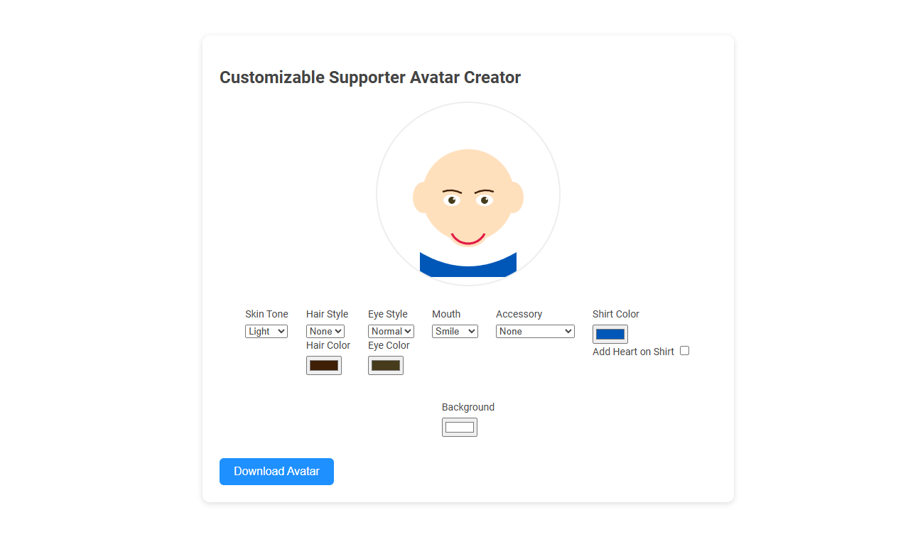 Free Online Tool for Creating Customizable Supporter Avatars