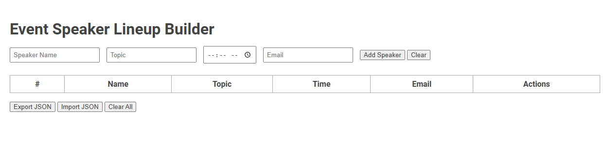 Free Online Tool for Effortless Event Speaker Lineup Creation