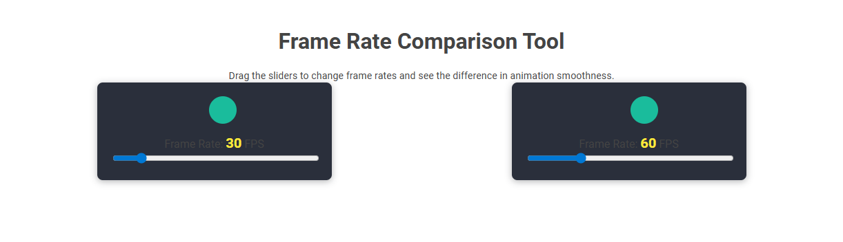 Free Online Tool for Frame Rate Comparison in Videography