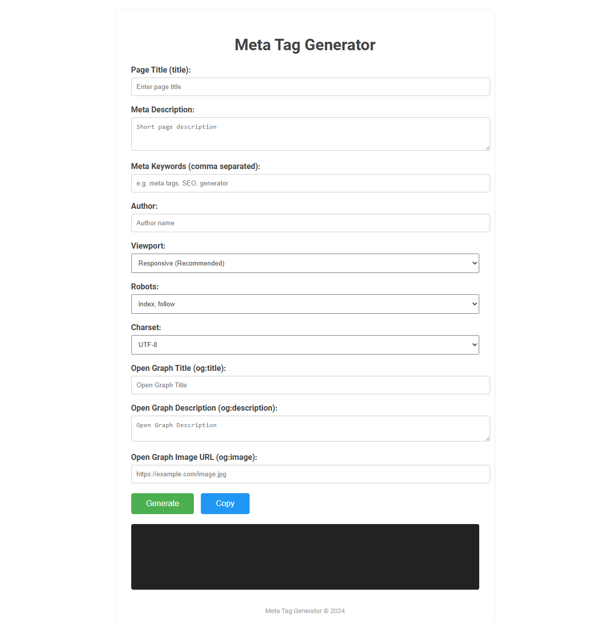 Enhance Website Rankings with a Free Online Tool Meta Tag Generator