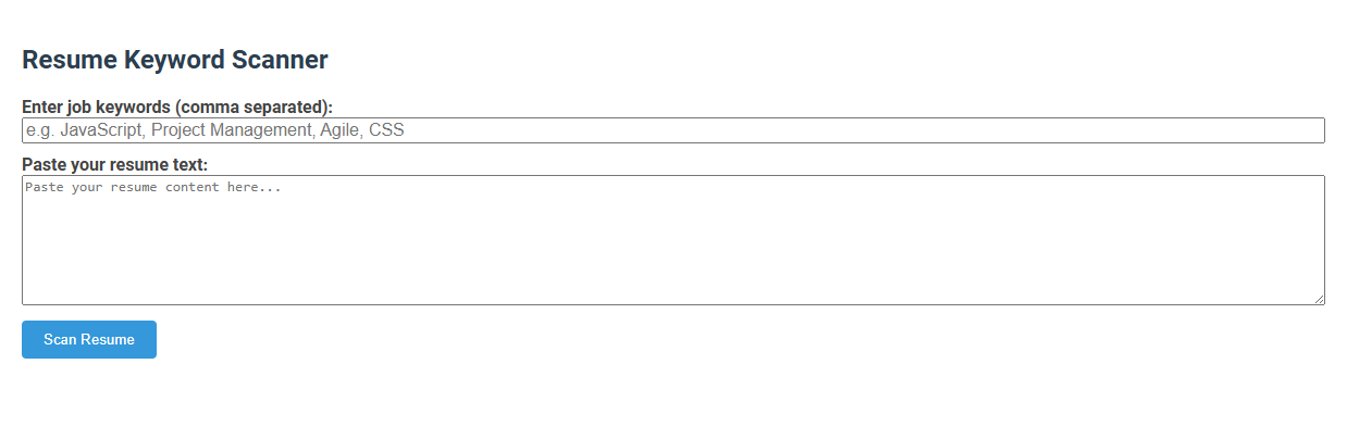 Unlock Job Opportunities with a Free Online Tool: Resume Keyword Scanner for Recruiters