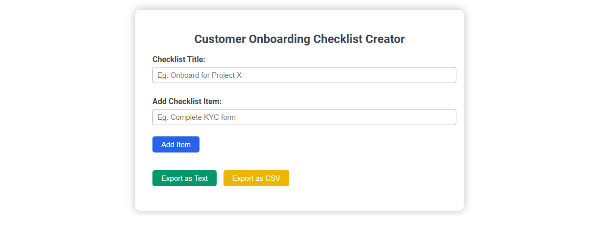 Free Online Tool for Creating a Customer Onboarding Checklist