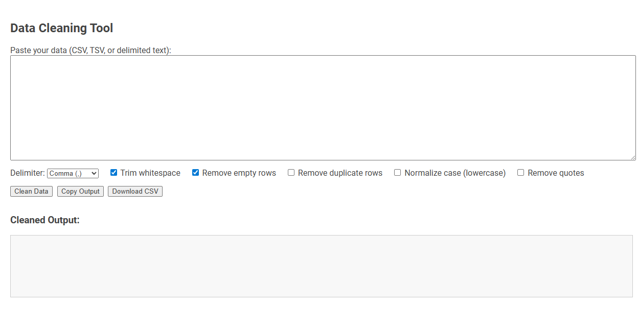 Free Online Tool for Efficient Data Cleaning in Analyst Workflows