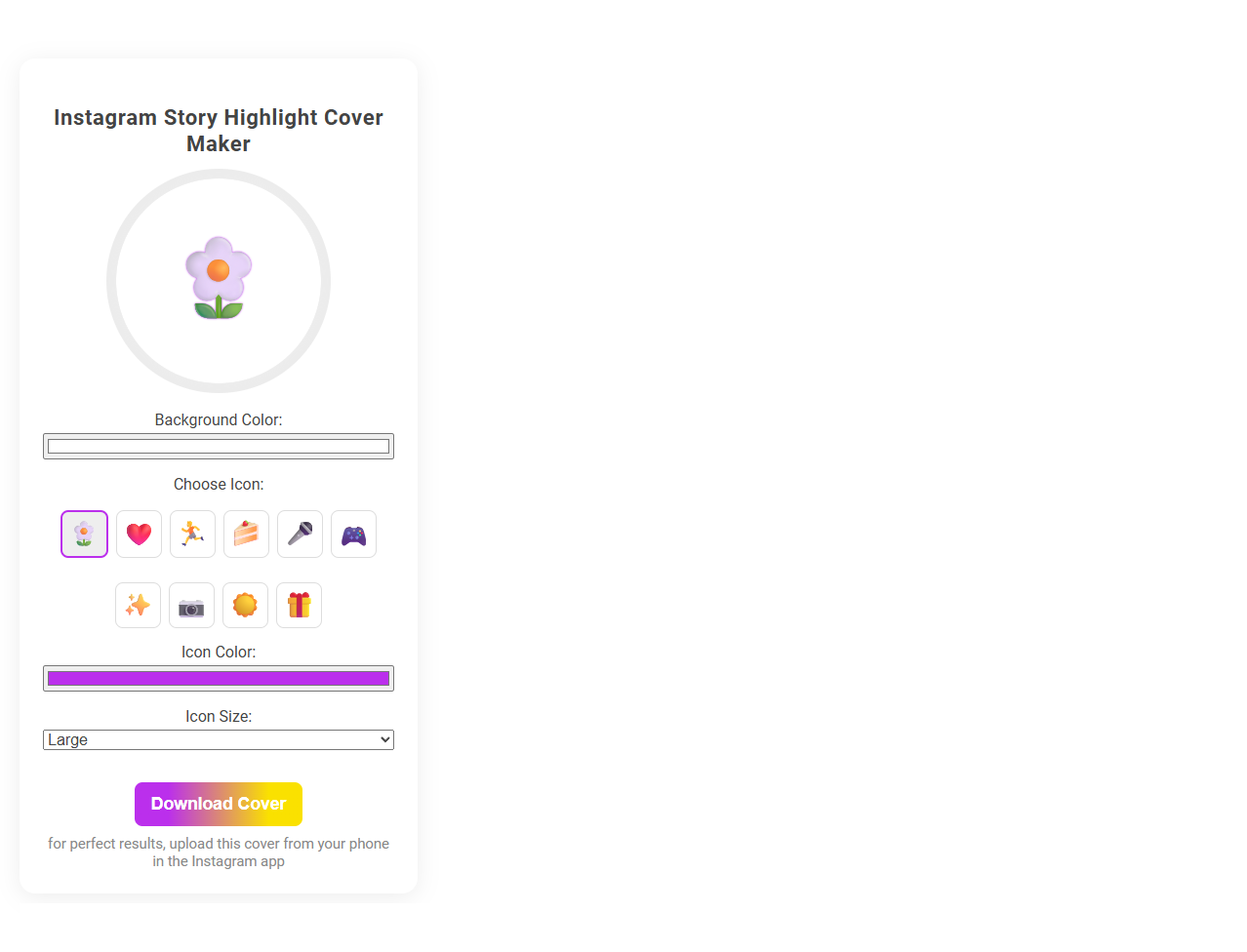 Free Online Tool for Creating Stunning Instagram Story Highlight Covers