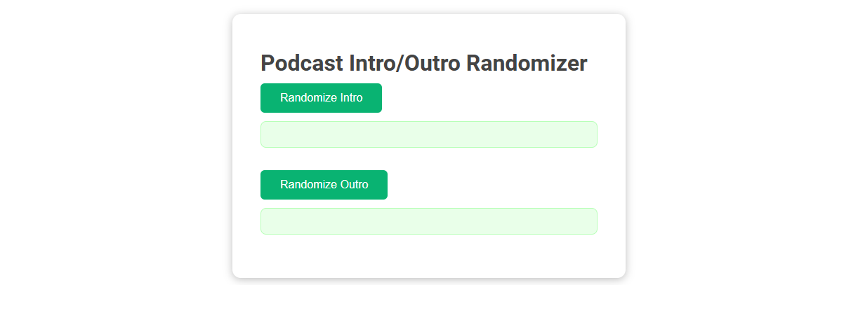 Free Online Tool for Generating Unique Podcast Intro and Outro Clips