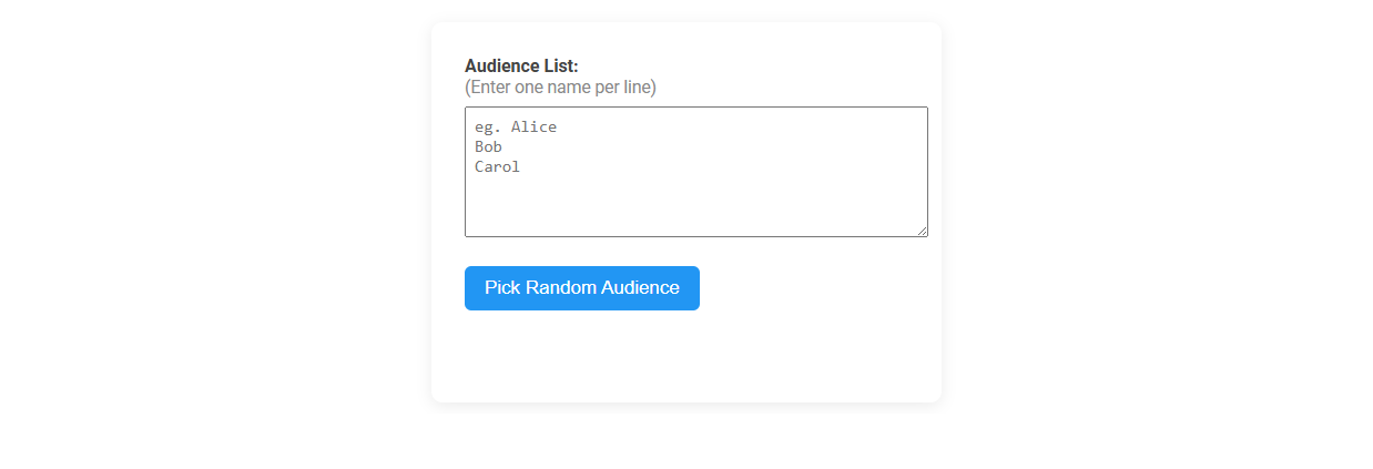 Free Online Tool for Effortless Random Audience Selection in Presentations