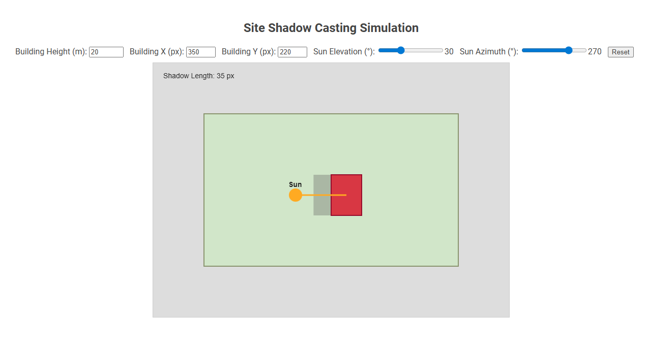 Free Online Tool for Accurate Architectural Shadow Casting Simulation