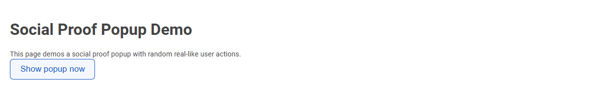 Free Online Tool for Creating Social Proof Popup Demos for Marketers