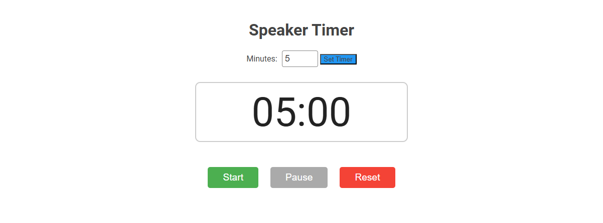 Boost Presentation Efficiency with a Free Online Tool for Speaker Timing