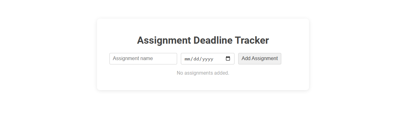 Effortless Assignment Deadline Management with a Free Online Tool