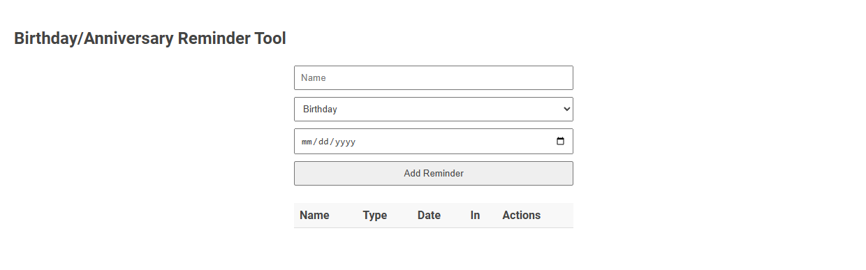 Free Online Tool for Effortless Birthday and Anniversary Reminders in Customer Management