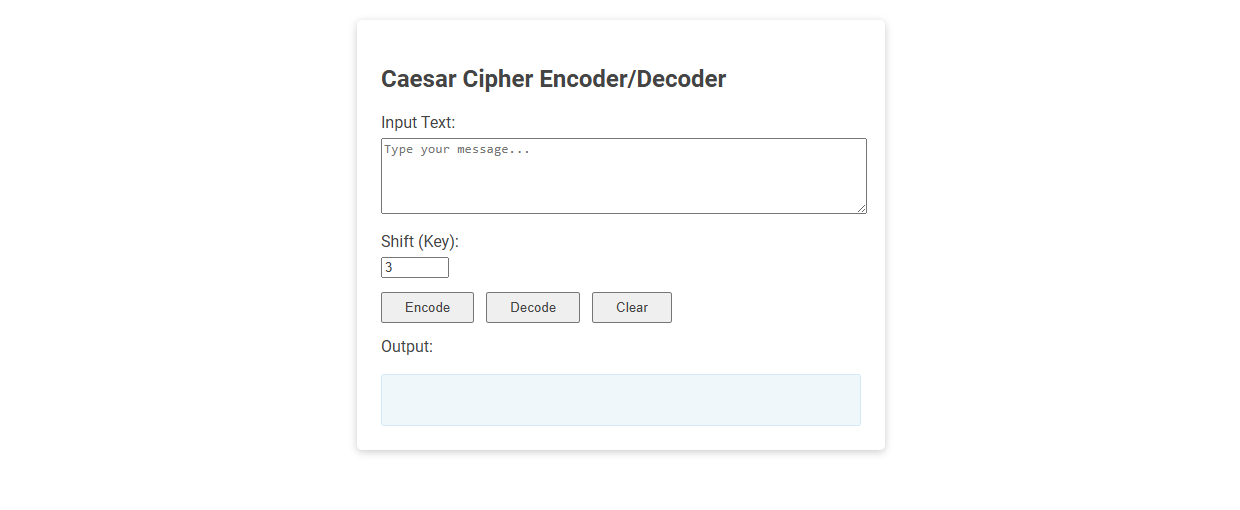 Free Online Tool for Caesar Cipher Encoding and Decoding