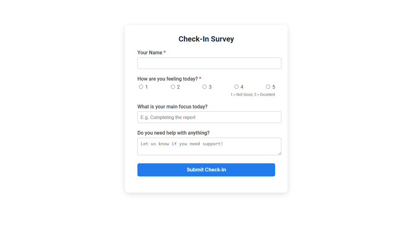 Maximizing Team Engagement with a Free Online Tool for Check-In Surveys