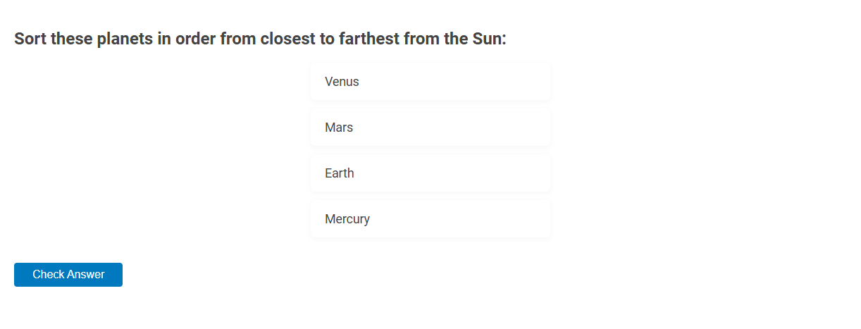 Free Online Tool for Creating Drag-and-Drop Sorting Exercises in Trainer Category
