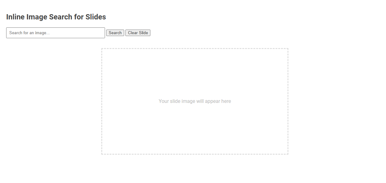 Enhancing Slides with Inline Image Search Using Free Online Tool