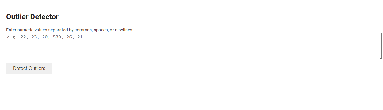 Free Online Tool for Outlier Detection in Data Analysis