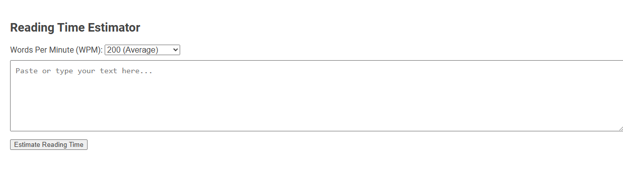 Free Online Tool for Estimating Reading Time on Blogger