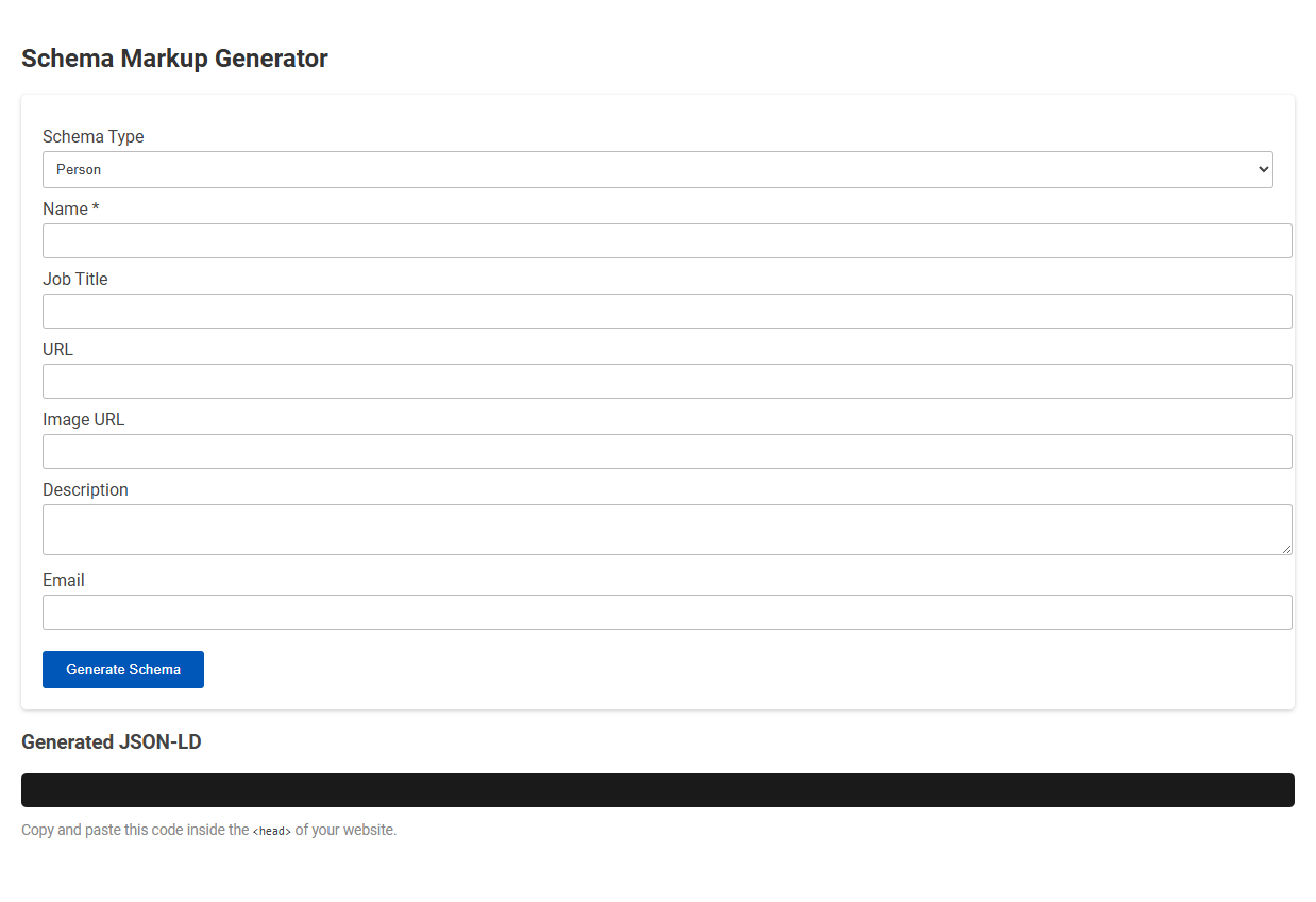 Boost Website SEO with a Free Online Tool for Schema Markup Generation