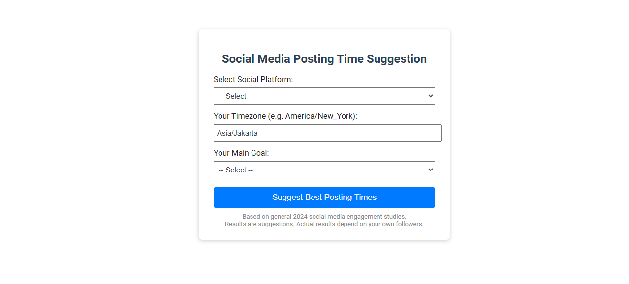 Maximizing Social Media Engagement with a Free Online Tool for Influencer Posting Time Suggestions
