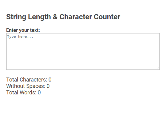 String Length & Character Counter: Free Online Tool for Accurate Text Analysis