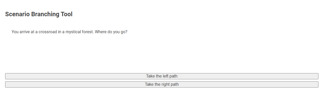 Free Online Tool for Creating Text-Based Scenario Branching in Training