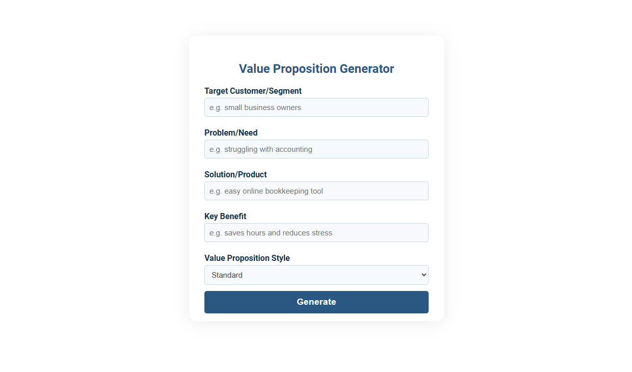 Unlock Value Propositions Effortlessly with a Free Online Tool for Consultants