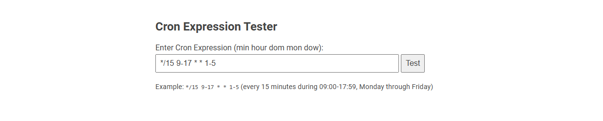 Free Online Tool for Validating and Testing Cron Expressions