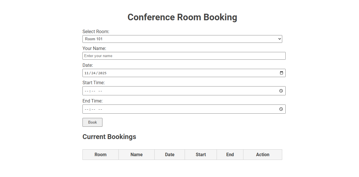 Efficient Conference Room Management with a Customizable Free Online Tool