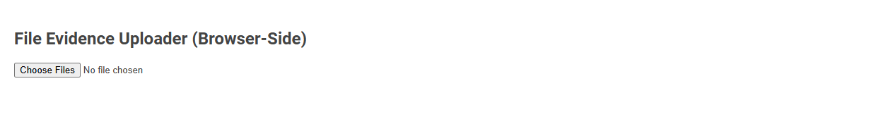 Free Online Tool for Secure Browser-Side Evidence File Uploading for Lawyers