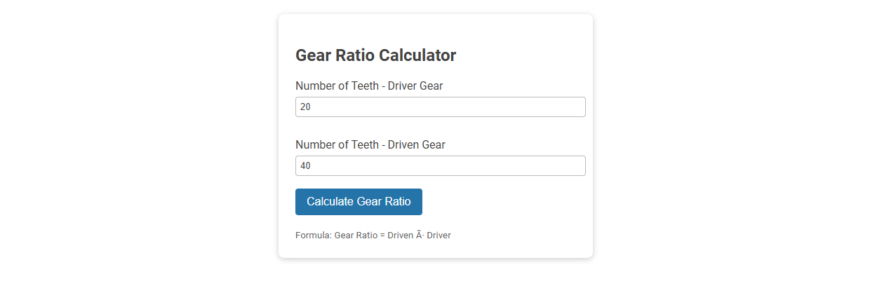 Optimize Gear Performance with a Free Online Tool for Accurate Gear Ratio Calculation