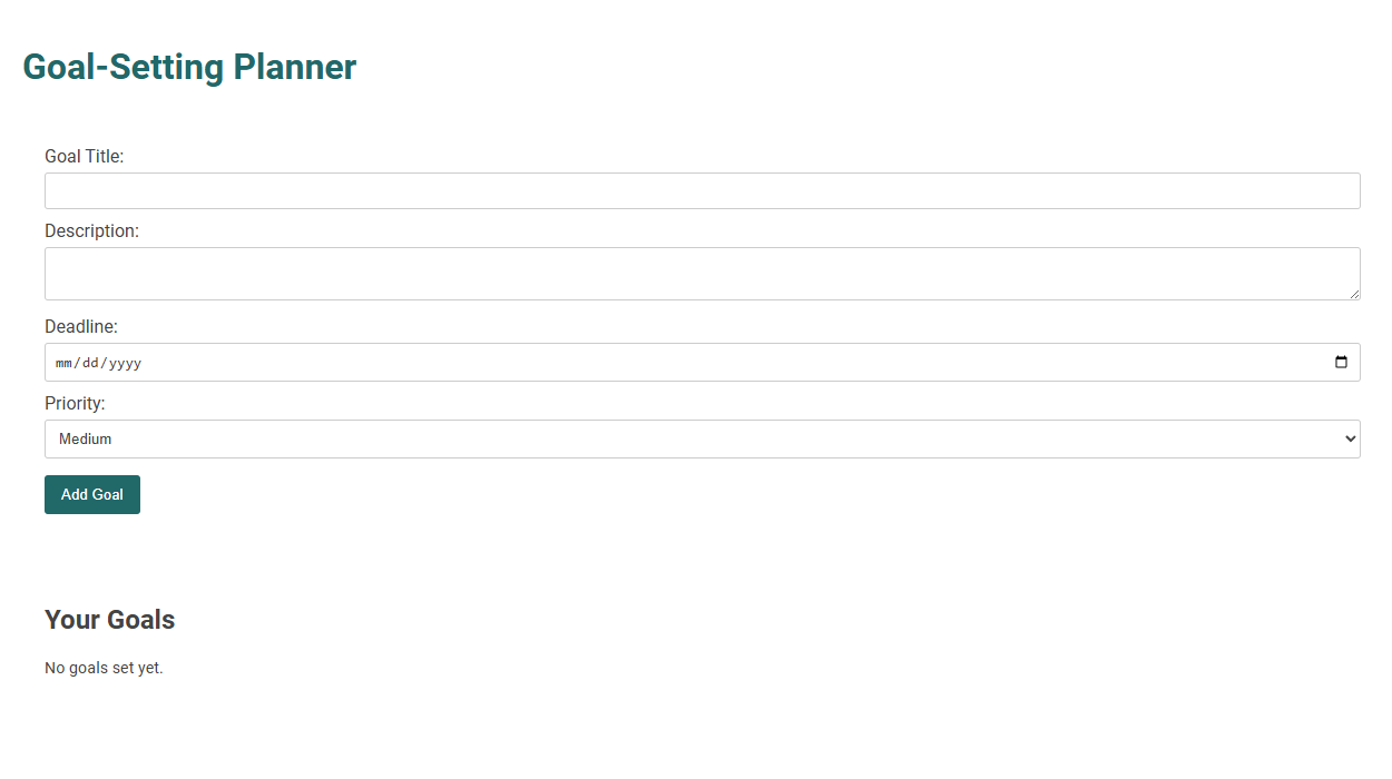 Free Online Tool for Effective Goal-Setting and Achievement in Planning
