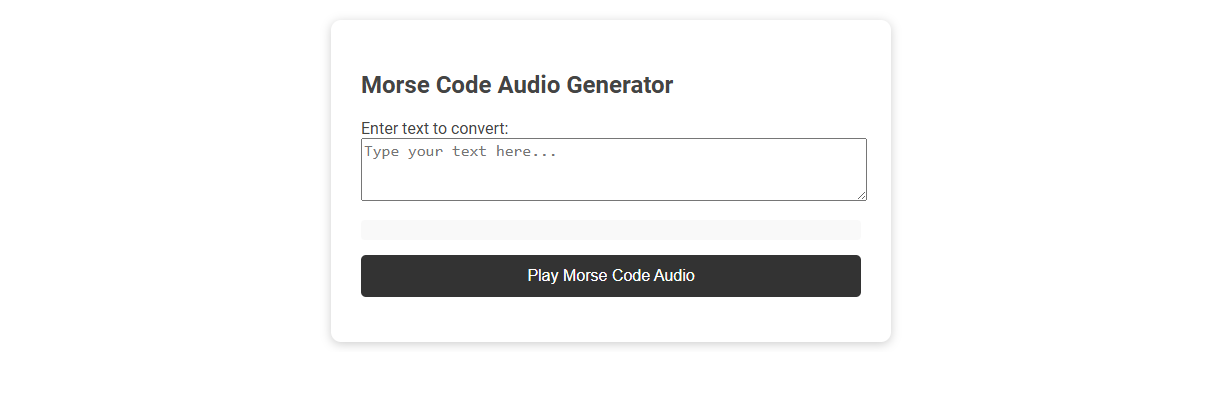 Free Online Tool for Generating Morse Code Audio Translations