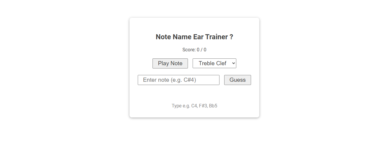 Free Online Tool for Enhancing Note Name Recognition Skills for Musicians
