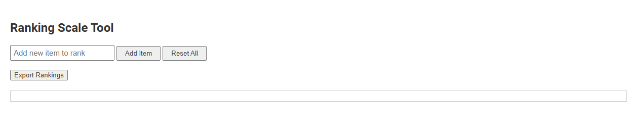 Free Online Tool for Creating Custom Ranking Scales in Trainer Category