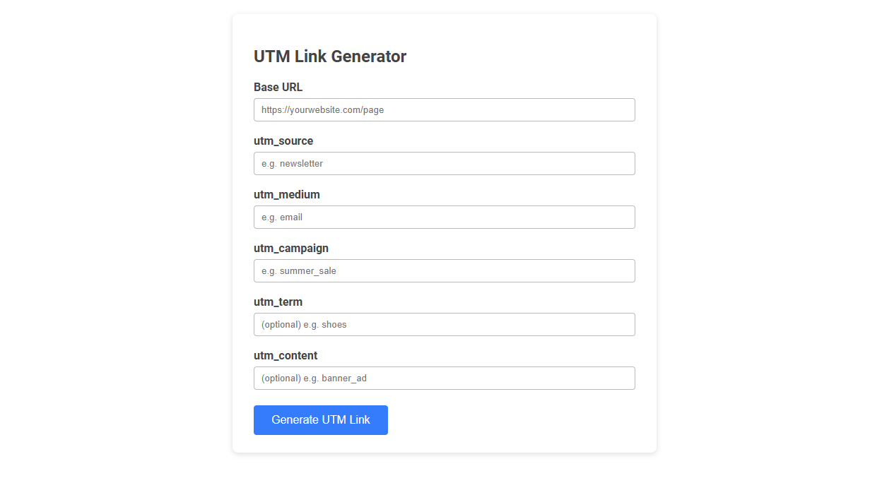 Maximize Campaign Tracking Accuracy with a Free Online Tool for UTM Link Generation