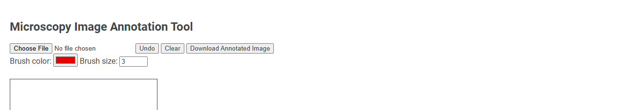 Free Online Tool for Basic Image Annotation in Microscopy for Scientists