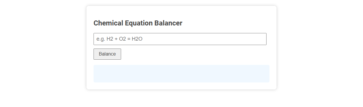 Balancing Chemical Equations Easily with a Free Online Tool for Scientists