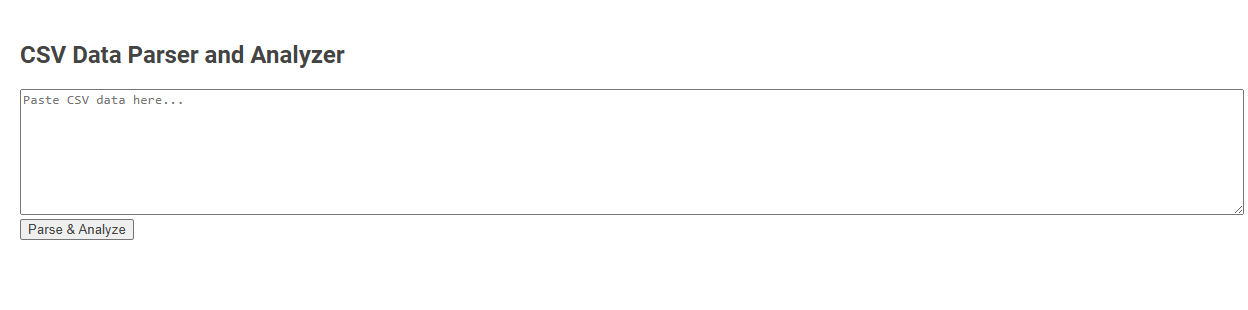 Free Online Tool for CSV Data Parsing and Analysis