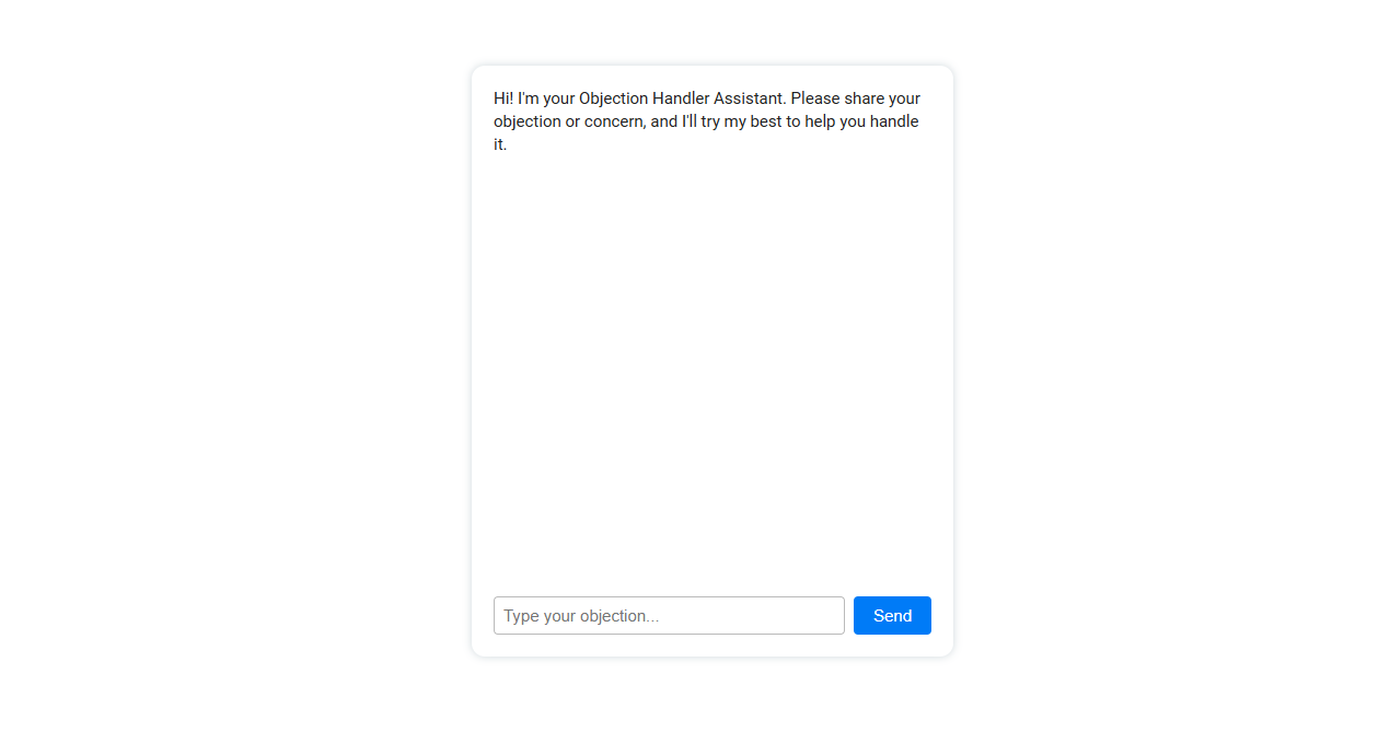 Free Online Tool for Handling Customer Objections with AI Chatbot for Salespeople